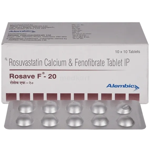 rosave f 20mg tablet 10's